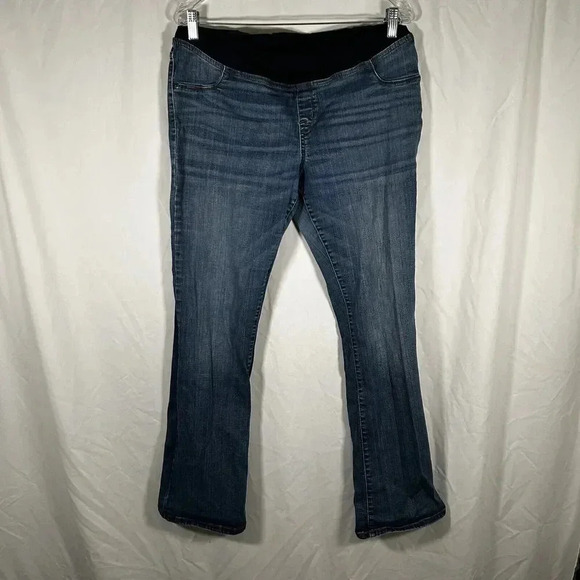 isabel Maternity Jeans Women's 14 Medium Wash Pull On Stretchy - Picture 1 of 10